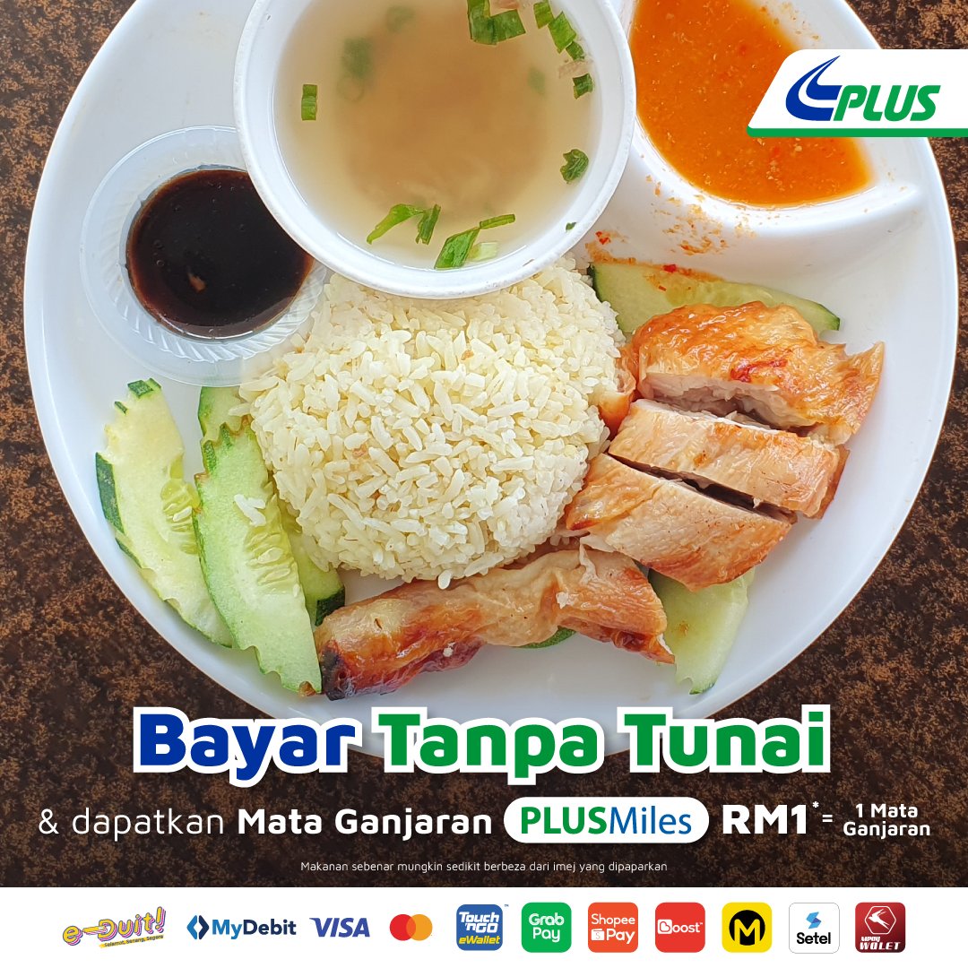 plus2u's tweet photo. Menuππ»π= Keriangan Berganda π₯³
Dapat Mata Ganjaran* apabila membuat pembayaran tanpa tunai di R&R, Restoran Jejantas atau Hentian Sebelah untuk pelbagai menu yang tersedia.
*RM 1 = 1 Mata Ganjaran PLUSMiles. Tertakluk Terma & Syarat.
#PLUSMiles
#PLUS_Comfort
#PLUS_Safety https://t.co/lK2xrEKGeR