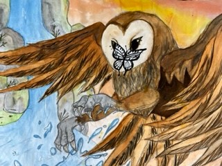 AvantifieldsArt's tweet photo. Work in progress from one of our YR10 artists working towards her final piece on the theme of Our World. Well done. It's looking great ... https://t.co/UmOq3YynYp