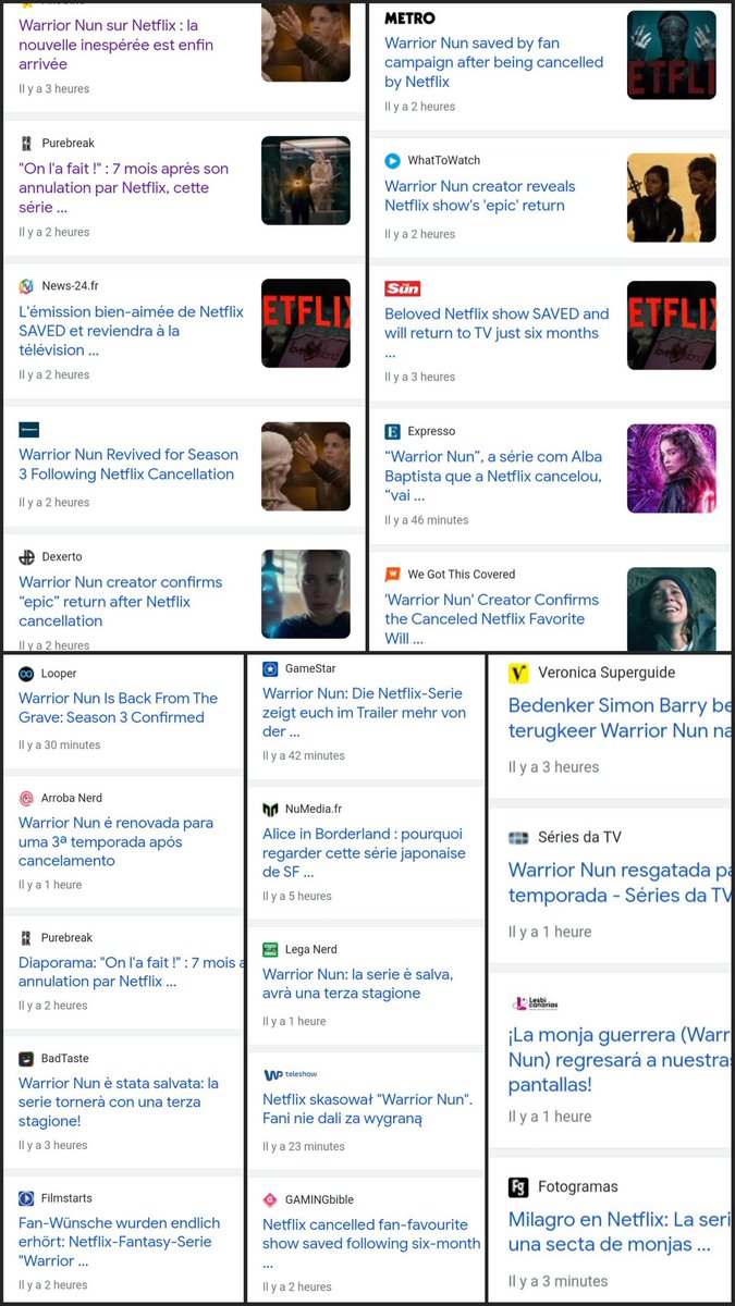 Wow !!! so many articles talk about our victory 🥹
#WarriorNunSaved #WarriorNun