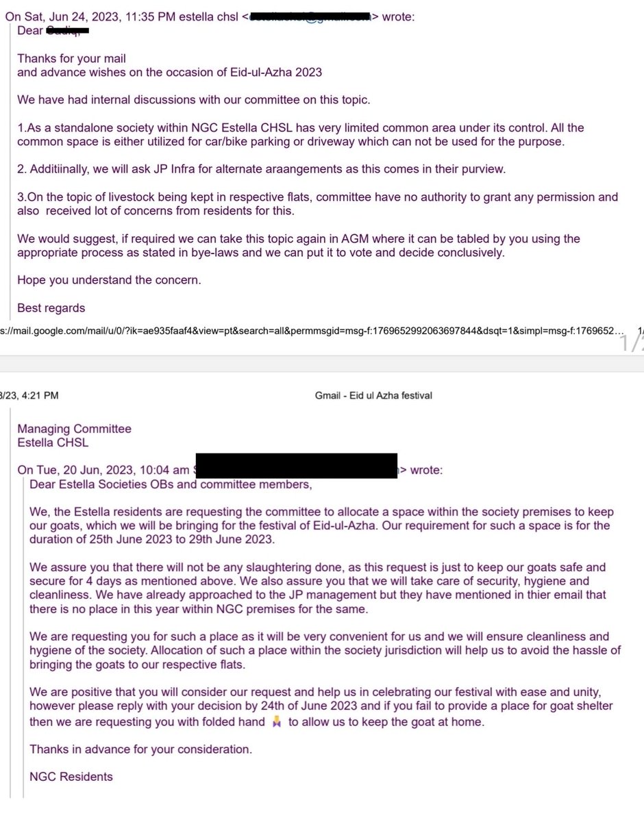 Mohammed Zubair on Twitter "Fake! They brought goat to their flats to