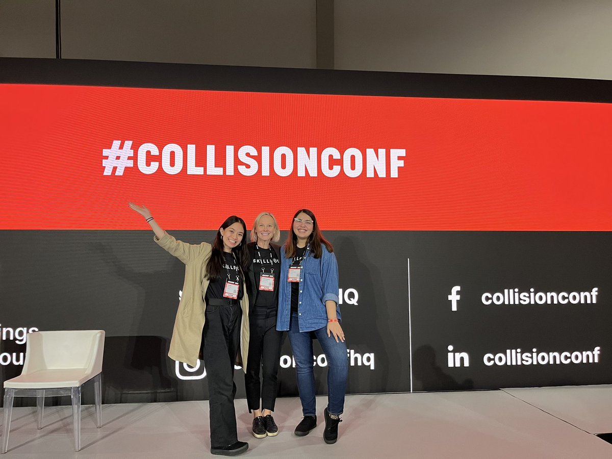 connie_skillpod's tweet photo. Happy to have the team together 🥳. IRL rocks! #Collision2023 #CollisionConf https://t.co/v2U2qJScL0