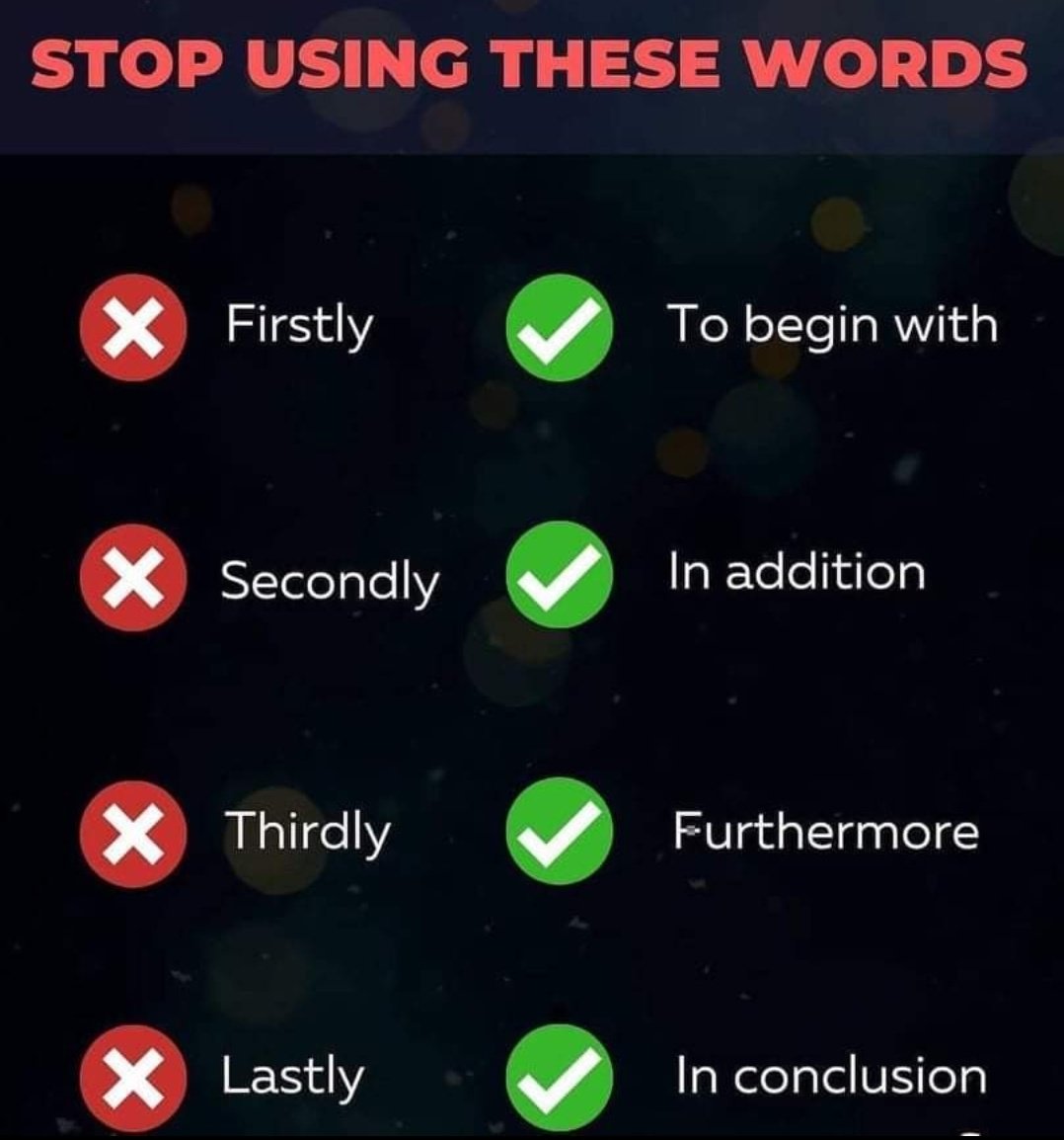 Stop using these words