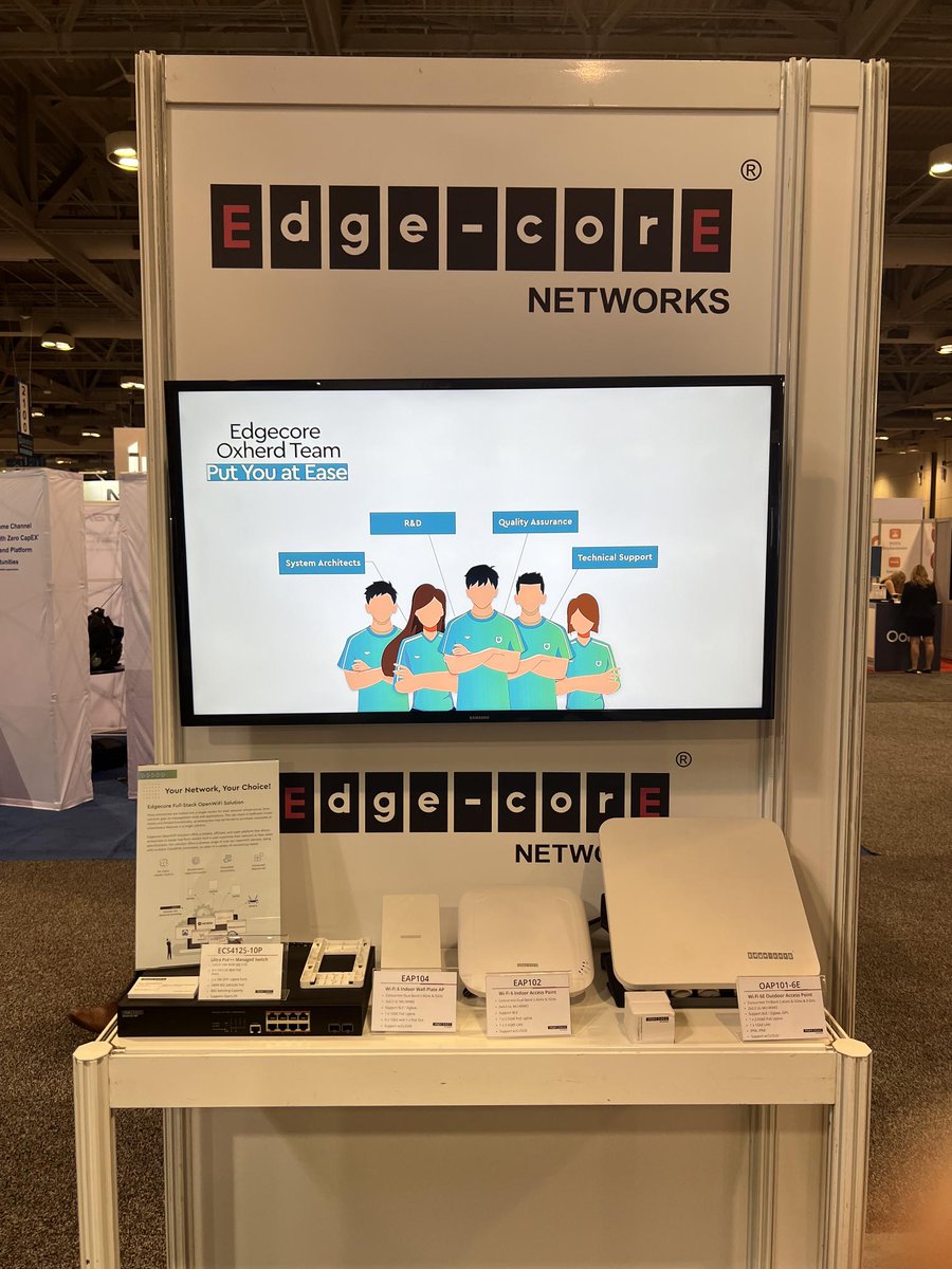 EdgecoreWiFi's tweet image. Here&apos;s a sneak peek of the amazing moments we captured at #HITEC2023, showcasing cutting-edge innovations, and our revolutionary #OpenWiFi solution. Come discover how #Edgecore OpenWiFi solution is transforming the #hospitality industry. 
#OLS #YourNetworksYourChoice