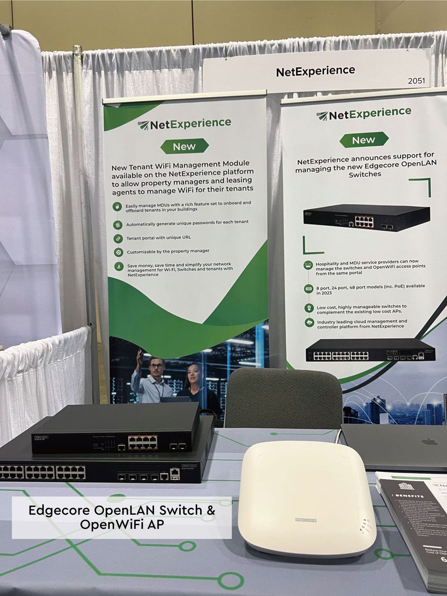 EdgecoreWiFi's tweet image. Here&apos;s a sneak peek of the amazing moments we captured at #HITEC2023, showcasing cutting-edge innovations, and our revolutionary #OpenWiFi solution. Come discover how #Edgecore OpenWiFi solution is transforming the #hospitality industry. 
#OLS #YourNetworksYourChoice