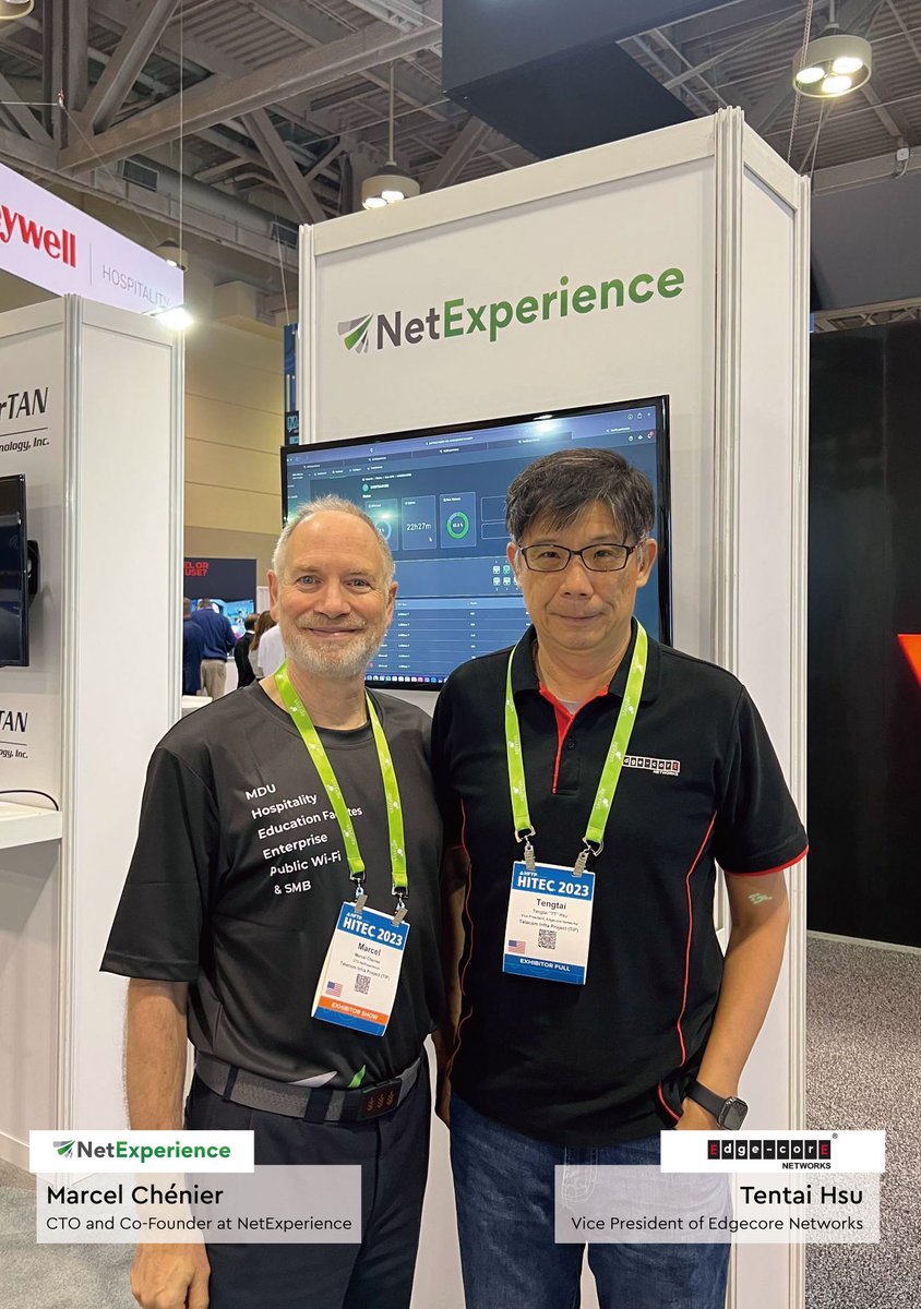 EdgecoreWiFi's tweet image. Here&apos;s a sneak peek of the amazing moments we captured at #HITEC2023, showcasing cutting-edge innovations, and our revolutionary #OpenWiFi solution. Come discover how #Edgecore OpenWiFi solution is transforming the #hospitality industry. 
#OLS #YourNetworksYourChoice
