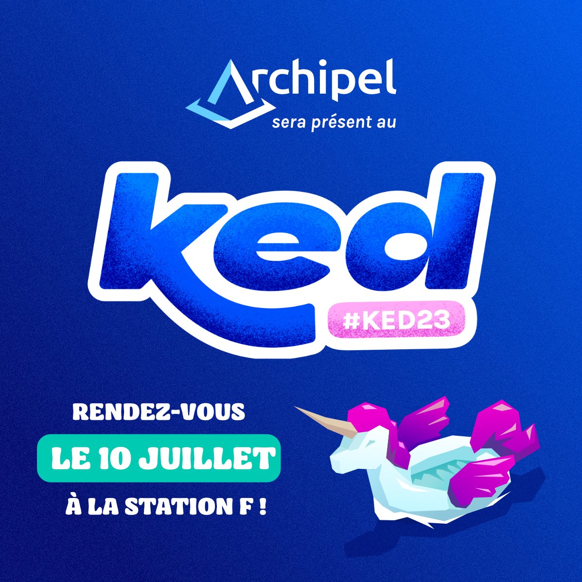 Le 10 juillet au #KED23 à <a href="/joinstationf/">STATION F</a> ⛱️

➡️ La découverte d'Archipel pour la classe 
➡️ Un atelier exclusif : "Un jeu vidéo pour les élèves, un thème pour la classe"

Et si Archipel devenait un véritable écosystème de gestion et d'organisation de la classe pour l'année ? 🎒🦜