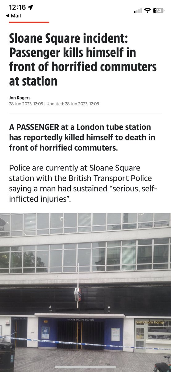 I’m pretty sure the definition of killing your self, is indeed doing it to death. 

That’s kind of how it works. 

Where’s the #editor these days?

#sloanesquare #RIP #london #tube