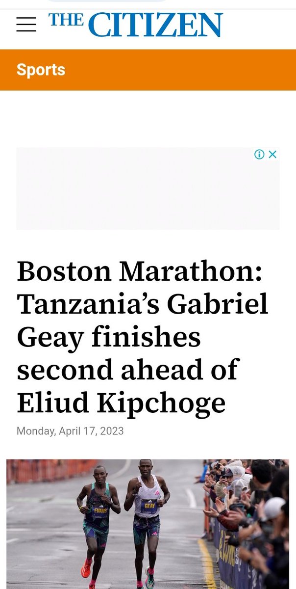 We got a visit from Gabriel Geay. 1st runner up in @bostonmarathon 2023 and Eliud Kipchoge's nightmare😂.  karibu kwenye familia ya Mabingwa Brother✊🏾