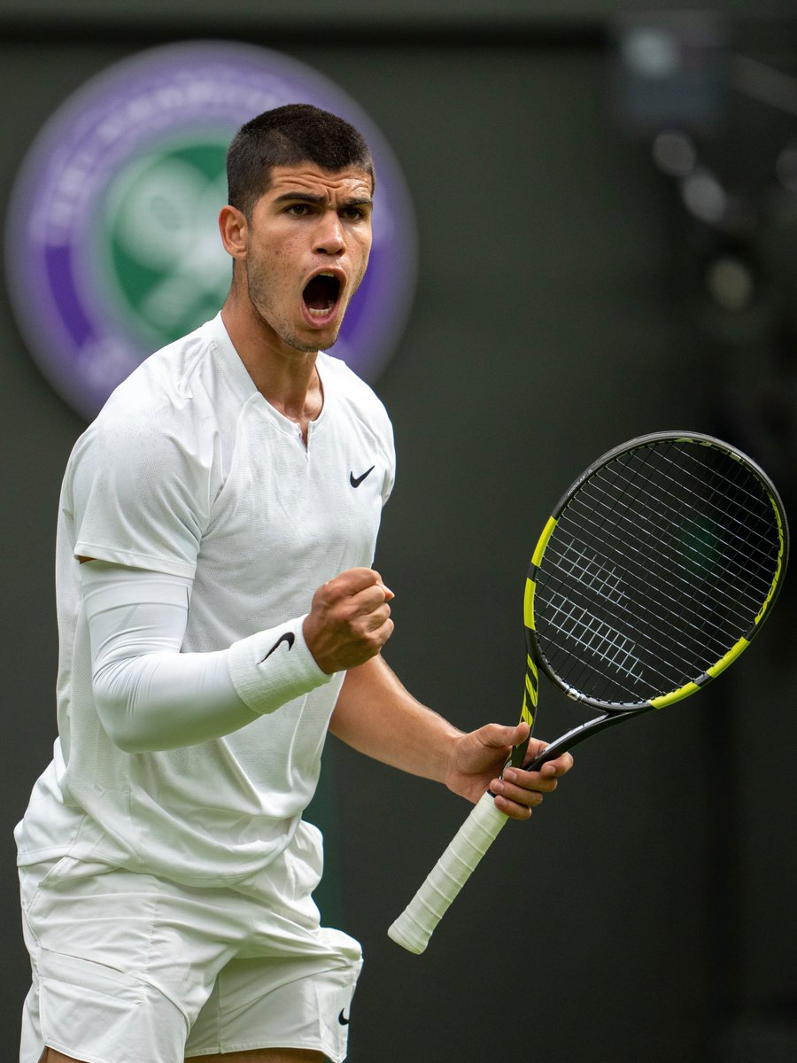 World No.1 @carlosalcaraz is the first Gentlemen's Singles top seed at The Championships not named Djokovic, Federer, Murray or Nadal since 2003 😳

#Wimbledon