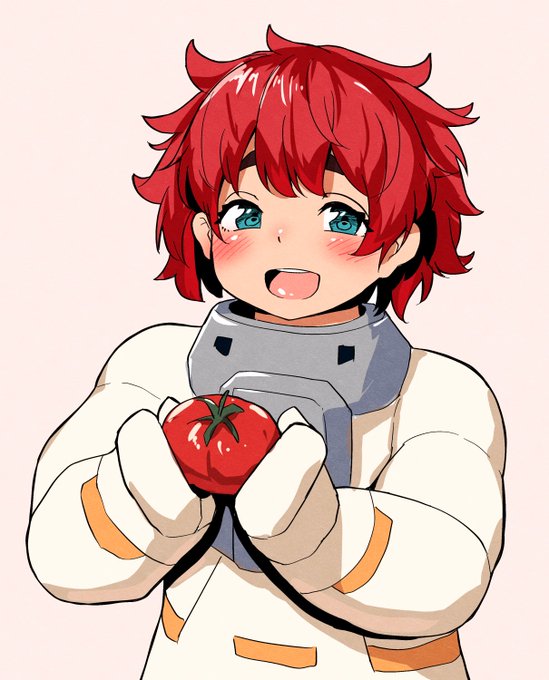 #水星の魔女 
エリクトにもトマトを落書き・・・・・・・・・・・・・・・・・・・・・
エリー・・・・・・・・・・・・・・・・・・ 