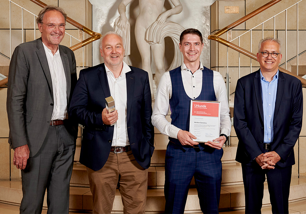 BRAINbiotech's tweet photo. Our #AkribionGenomics team has won 2. place in the #Science4Life Venture Cup competition. The team received the prize for concept and #businessplan for its #CRISPR based tools to kill cells for therapeutic applications. #cancertherapy #oncology https://t.co/y82FjUYg8r https://t.co/M8poHXnuMY