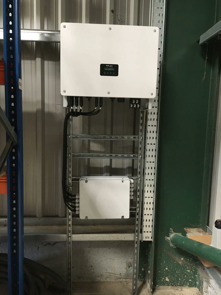 Just a quick update from one of our ongoing solar projects. We’ve now completed the installation of 74kW of panels and the inverter, and are just making the finishing touches to the wiring of the system. 

Great work team NerG!