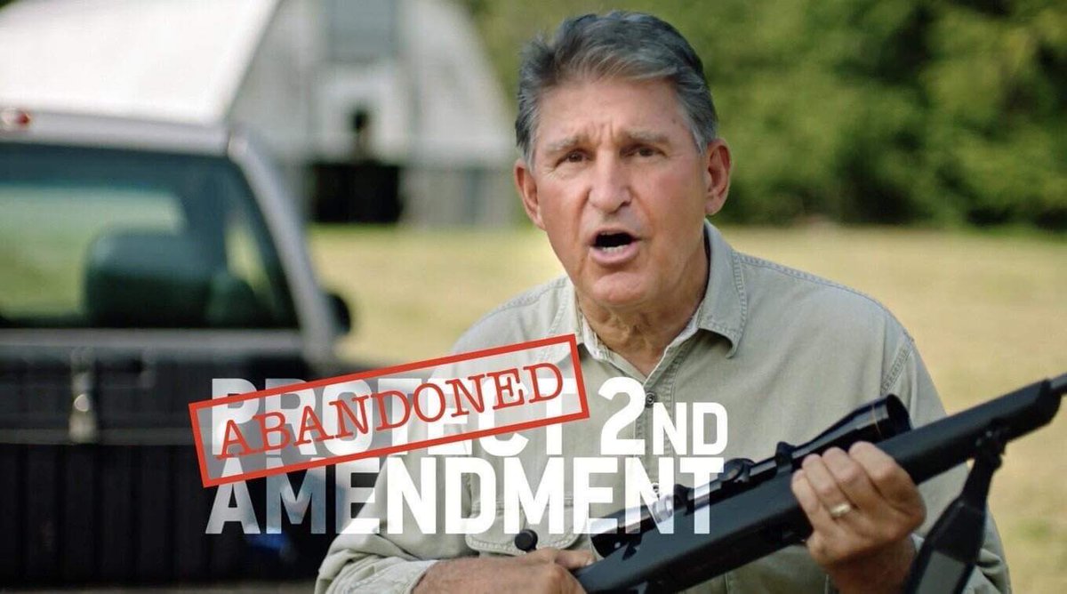 👇💯👇💯 Manchin has betrayed our 2A rights at every turn!!!!