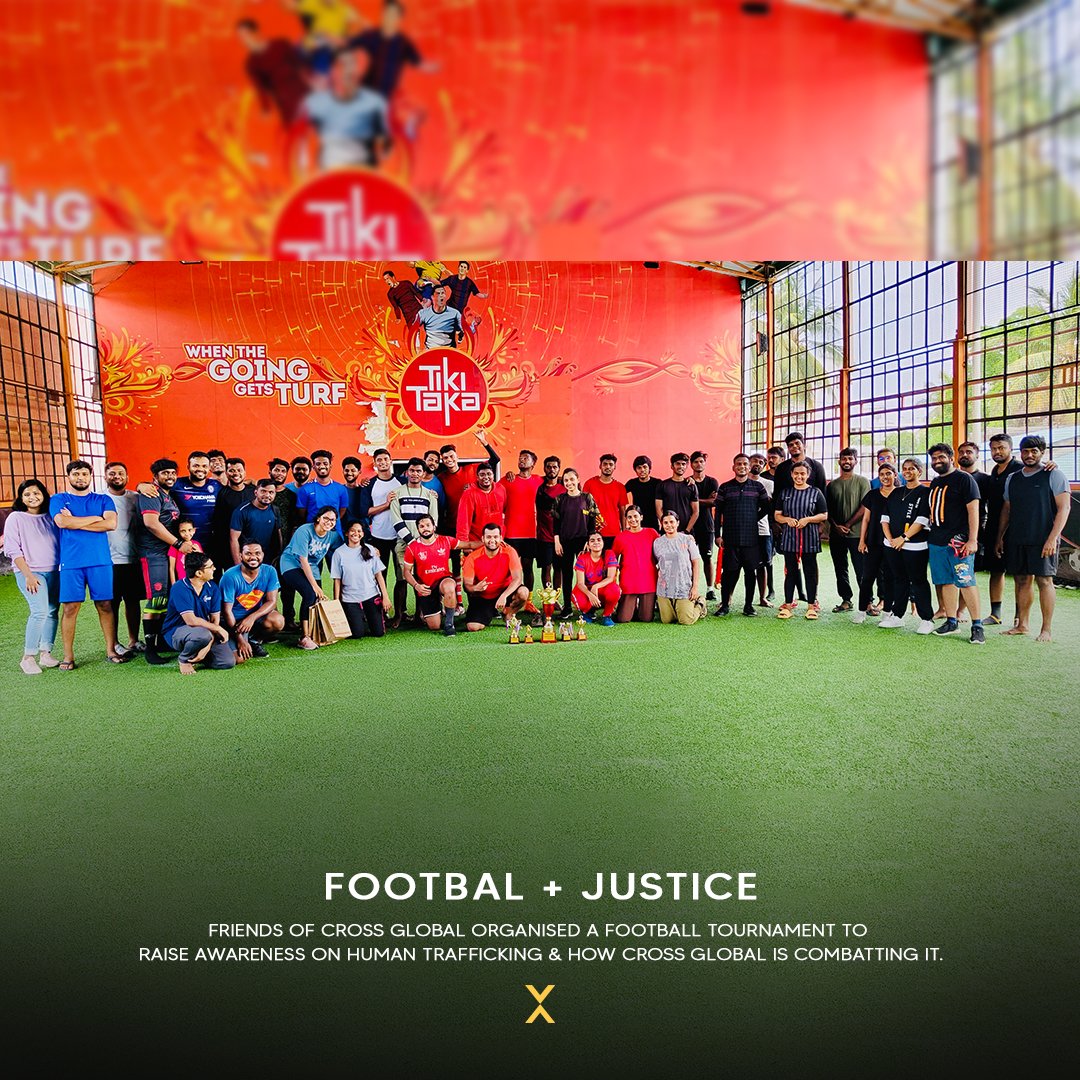 CrossglobalInd's tweet photo. Footbal + Justice

Friends of Cross Global organised a Football tournament to raise awareness of #HumanTrafficking &amp; how #CrossGlobal is combatting it.

#Football #Untilallarefree https://t.co/rP1oKhszMu