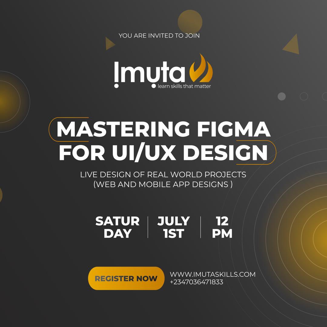 Elevate your design skills with our free webinar session on mastering Figma! 

Join us for real- world projects, practical techniques and engaging user experiences. 

Don’t miss out ! Enroll via link in our bio 🚀 

#userexperience #uiux #figma #designcommunity #uiuxdesign