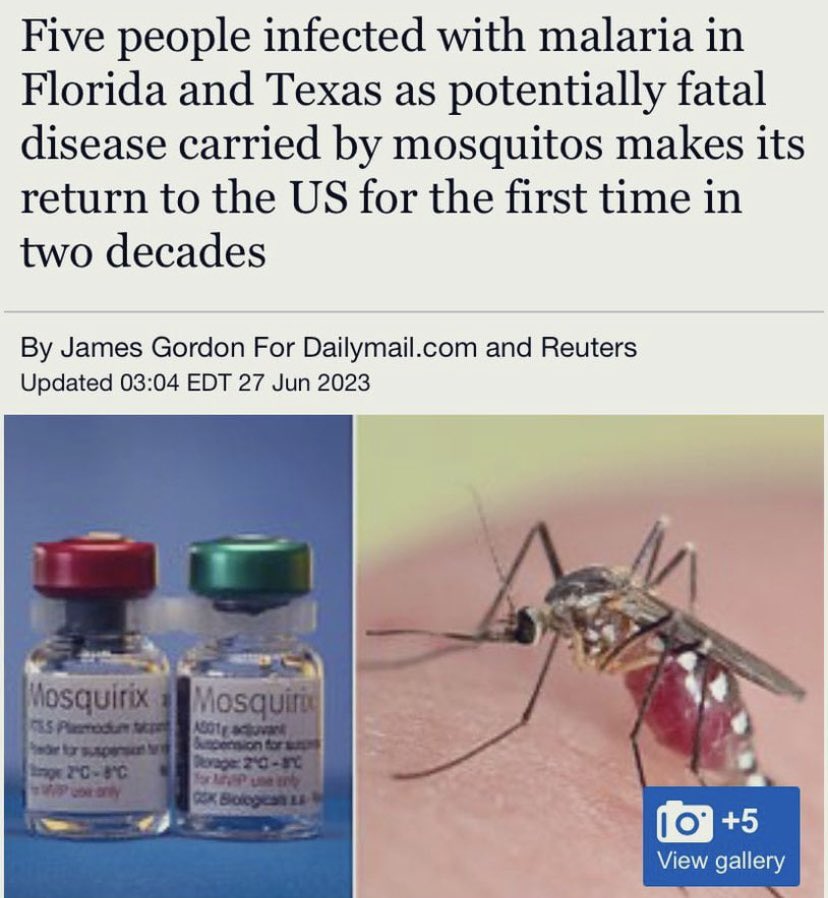 Remember the time that Bill Gates had mosquito farms and created genetically modified mosquitoes?

I’m going to jump ahead of the mainstream media narrative and state that Hydroxycholorquine is an anti-malarial drug. 

I took it for a year when I was in Afghanistan, because it…