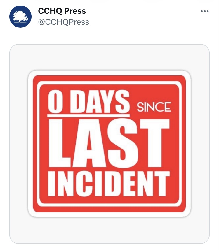 Nice to see @cchq and the #tories have found some self awareness