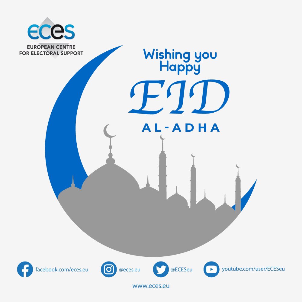 European Centre for Electoral Support (ECES) (@eceseu) on Twitter photo Wishing all our friends, colleagues and the Muslim world a blissful Eid-Al-Adha! ☪️
#eces #electoralassistance #eces4electoralsupport #eces4democracy
<a href="/EU_Commission/">European Commission</a>
<a href="/Europarl_EN/">European Parliament</a>
<a href="/EUCouncil/">EU Council</a>
<a href="/EU_Partnerships/">EU International Partnerships 🇪🇺</a> Wishing all our friends, colleagues and the Muslim world a blissful Eid-Al-Adha! ☪️
#eces #electoralassistance #eces4electoralsupport #eces4democracy
<a href="/EU_Commission/">European Commission</a>
<a href="/Europarl_EN/">European Parliament</a>
<a href="/EUCouncil/">EU Council</a>
<a href="/EU_Partnerships/">EU International Partnerships 🇪🇺</a>
