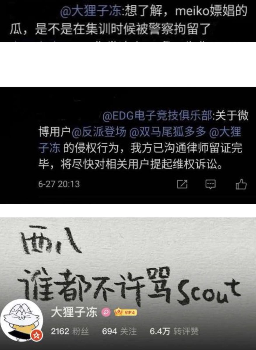 EDG is officially suing some Scout fans over spreading fake news of Meiko calling prostitution services during Asian Games.
Imagine they are the same ones who told Tarzan to retire… it would be unsurprising.