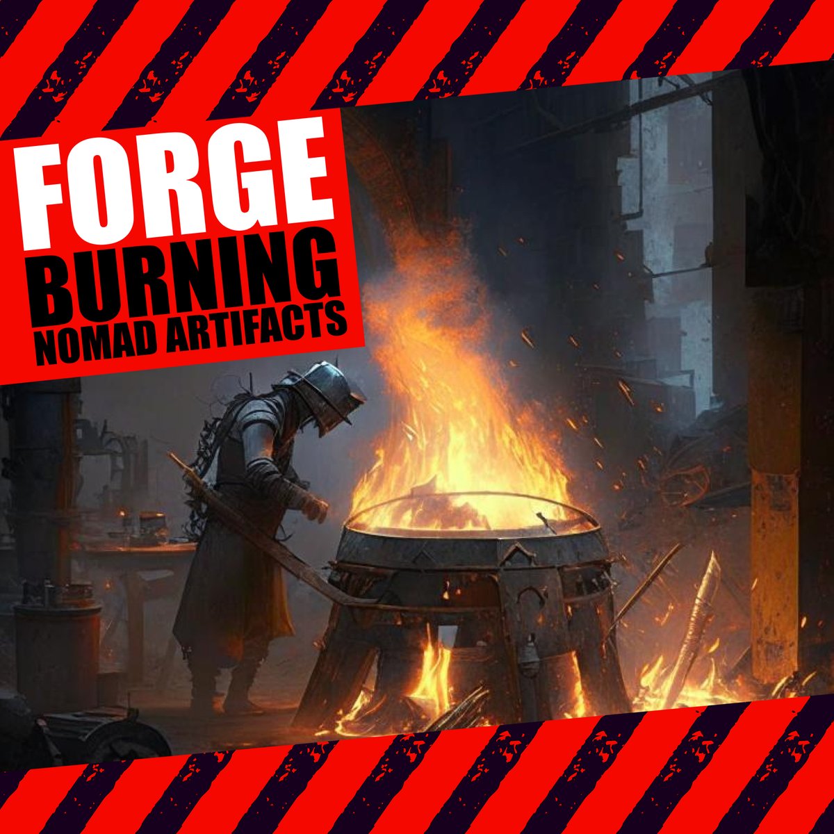 Nfterrium's tweet photo. 🔥 Introducing Nomad Artifact Burning! 🔥

Forge news for Nomads battling in the Dark Space without Terra!

All details - here:
https://t.co/DrXqsKdv8O

#NFTERRIUM #Update #Burning https://t.co/JGVk5FlGLF