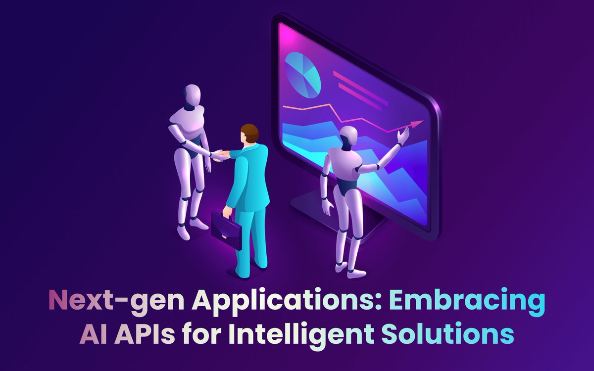 SolutionsSid's tweet photo. Next-gen Applications: Embracing AI APIs for Intelligent Solutions. https://t.co/ULp4knbaxR
#applicationprogramminginterface #APIs #artificialintelligence #AIAPIs #digitaltransformation #SIDGS https://t.co/ogSQIXMxgq