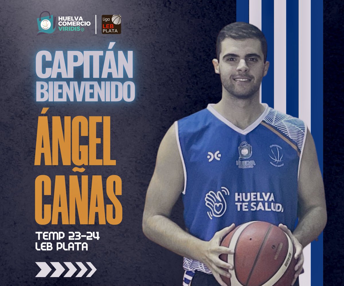 CDB_EBenitez's tweet photo. 🏀 ¡Bienvenido CAPITÁN! 
Ángel Cañas @Angelcbm97 renueva con el #HuelvaComercio #VIRIDIS y jugará en #LEBPlata la próxima temporada 23/24. Un gran logro para equipo, afición y jugador.

💙🤍 Nos encanta tenerte de nuevo a nuestro lado. 

¡Enhorabuena! https://t.co/Z3CDvDWefM