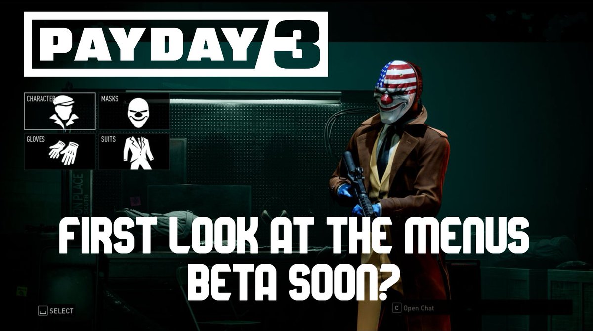 Looks like PAYDAY 3 Beta might be coming soon 👀
News Outlet Previews are out, and they post new pictures about the menus. <a href="/PAYDAYGame/">PAYDAY</a> 

Take a look:
youtube.com/watch?v=i6mFXg…