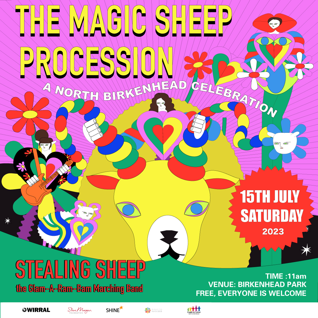 Something very exciting is coming to @BirkenheadPark1 next month thanks to @Right2Succeed's Cradle To Career and featuring the amazing @stealingsheep. More info coming soon! Cradle to Career is proudly supported by the @stevemorganfdn & @shinetrustuk. #theprocessioniscoming