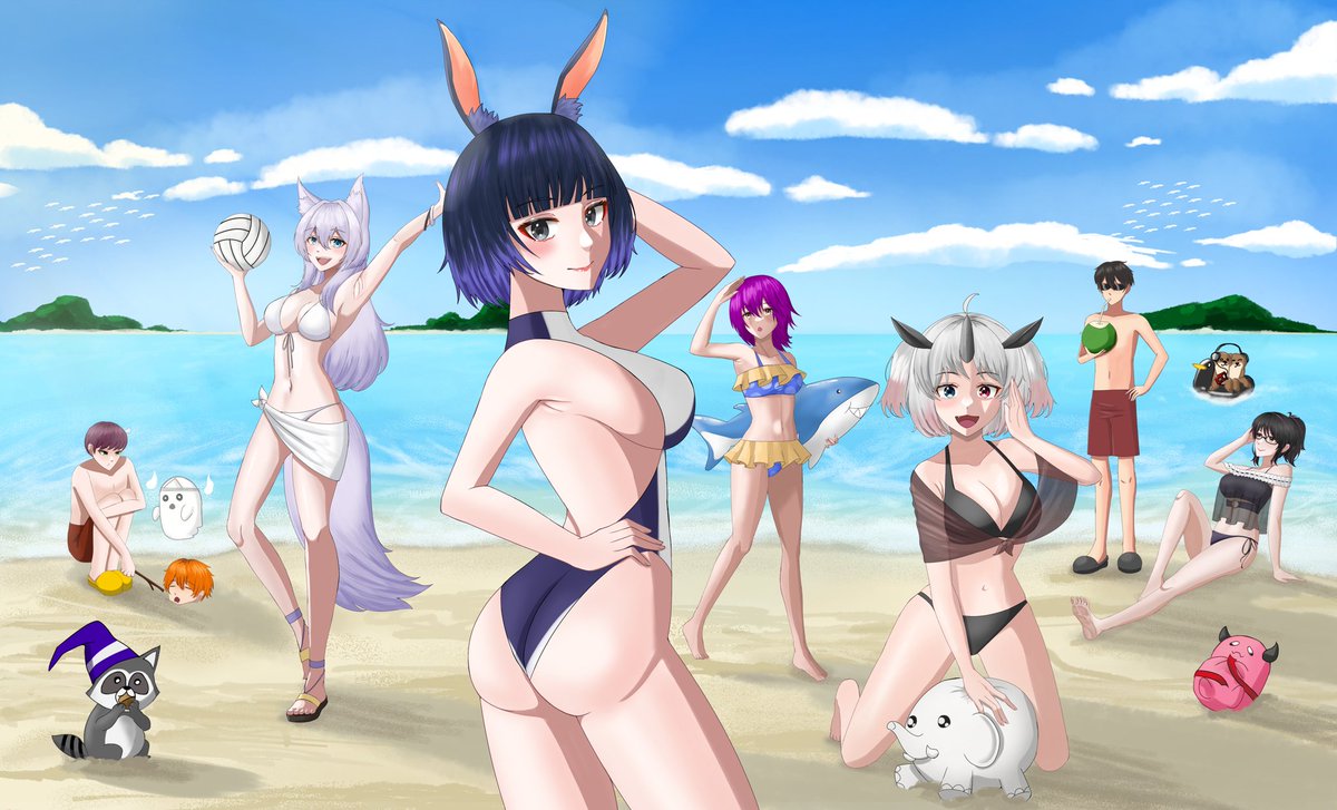 Dipanggil tuch buat ikutan maen di pantai UwU

#DIVExYKZ
<a href="/diveproject9/">DIVE PROJECT</a> <a href="/YkzProduction/">Yorukaze Production</a> 
#MaArt #Mihonopage #CerArt #ArtSaaya #VtuberID