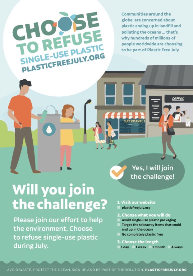 Plastic Free July is right around the corner! You can sign up for virtual support here: flipcause.com/secure/cause_p…