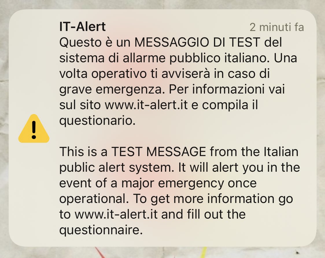 nicobertonelli's tweet photo. io che sto andando a Roma e nel preciso momento in cui mi stavo per addormentare, #ITalert mi sveglia con un suono che MIO DIO. anche meno. https://t.co/eBxS3OkJzh