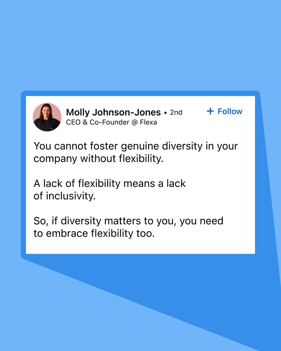 Flexibility 🤝 Inclusivity. What flexible measures are most important to you?