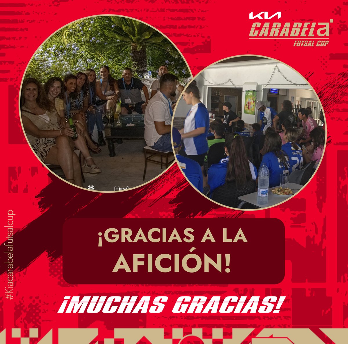 💥Muchas gracias a todas las personas que se desplazaron hasta Huelva para animar a su equipo y a todas las personas que nos siguieron en directo desde YouTube ¡Tuvimos más de 2,1 k visualizaciones! ¡Sois muy grandes! ❤
#kiacarabela #torneofutsal #torneofutbolsala #futsalhuelva