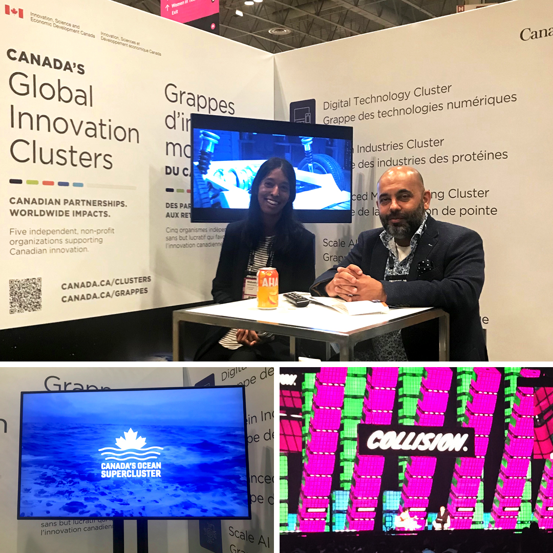 We’re at #CollisionConf this week along with our friends at @DTSupercluster @NGen_Canada @proteinindcan @ScaleAICanada. Stop by and learn more about Canada’s Global Innovation Clusters at Booth #E105 @kendmacdonald @NancyAndrewsNL @ISED_CA