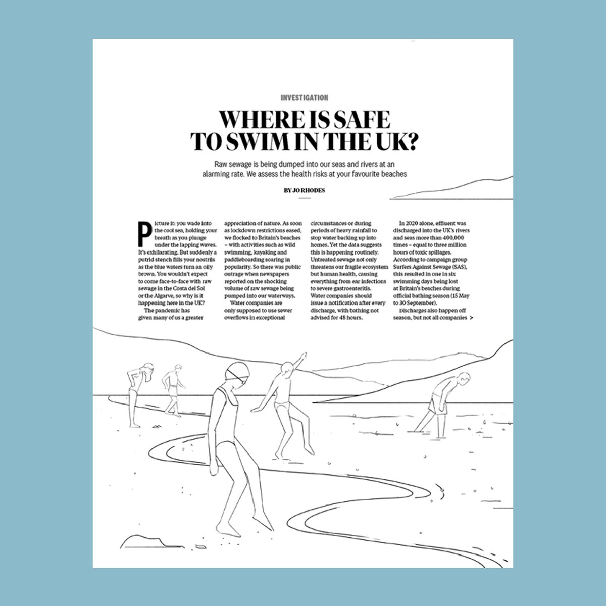 Another illustration (and the unused sketches) for Which? Travel.