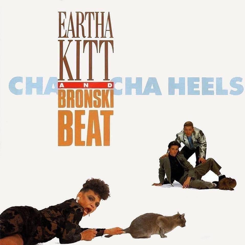 Happy anniversary to Eartha Kitt & Bronski Beat’s single, “Cha Cha Heels”. Released this week in 1989. #earthakitt #bronskibeat #chachaheels #divine #femaletrouble