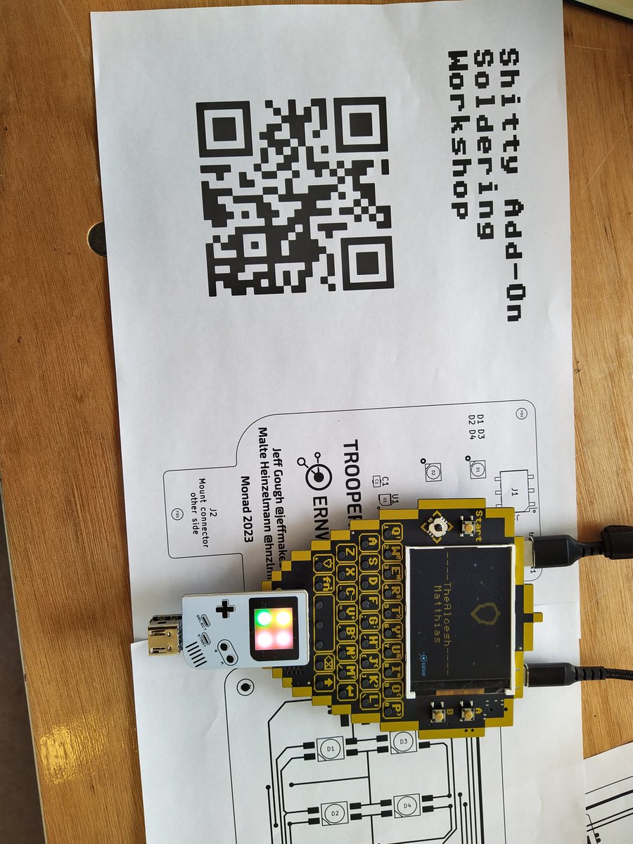 TheAlcesh's tweet photo. a #TROOPERS23 #ShittyAddon was crafted (on second attempt xD)
thanks for the awesome help from the @WEareTROOPERS crew 🫡🥰 https://t.co/BTHMoUPS36
