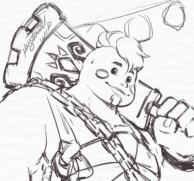 Rough Yunobo WiP because he deserves much more love 🔥🧡