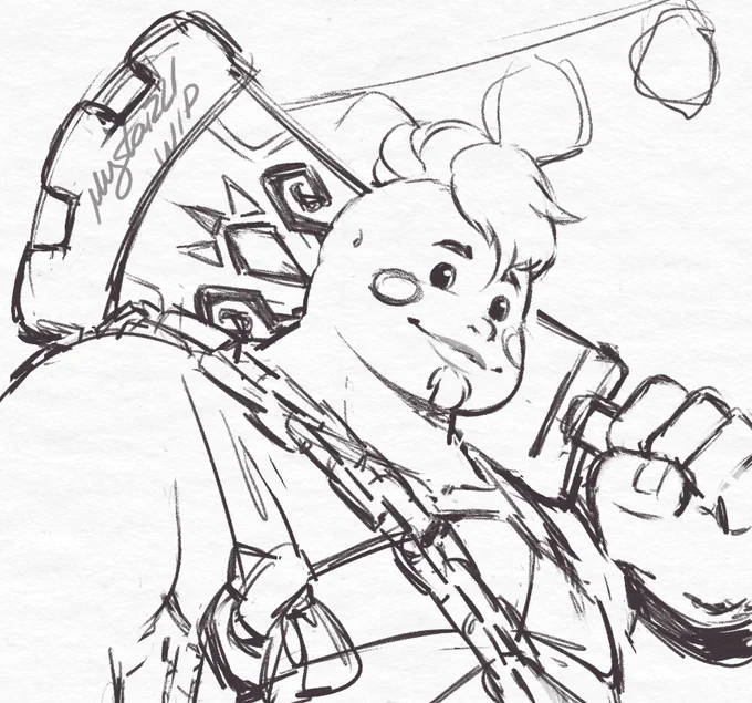 Rough Yunobo WiP because he deserves much more love 🔥🧡