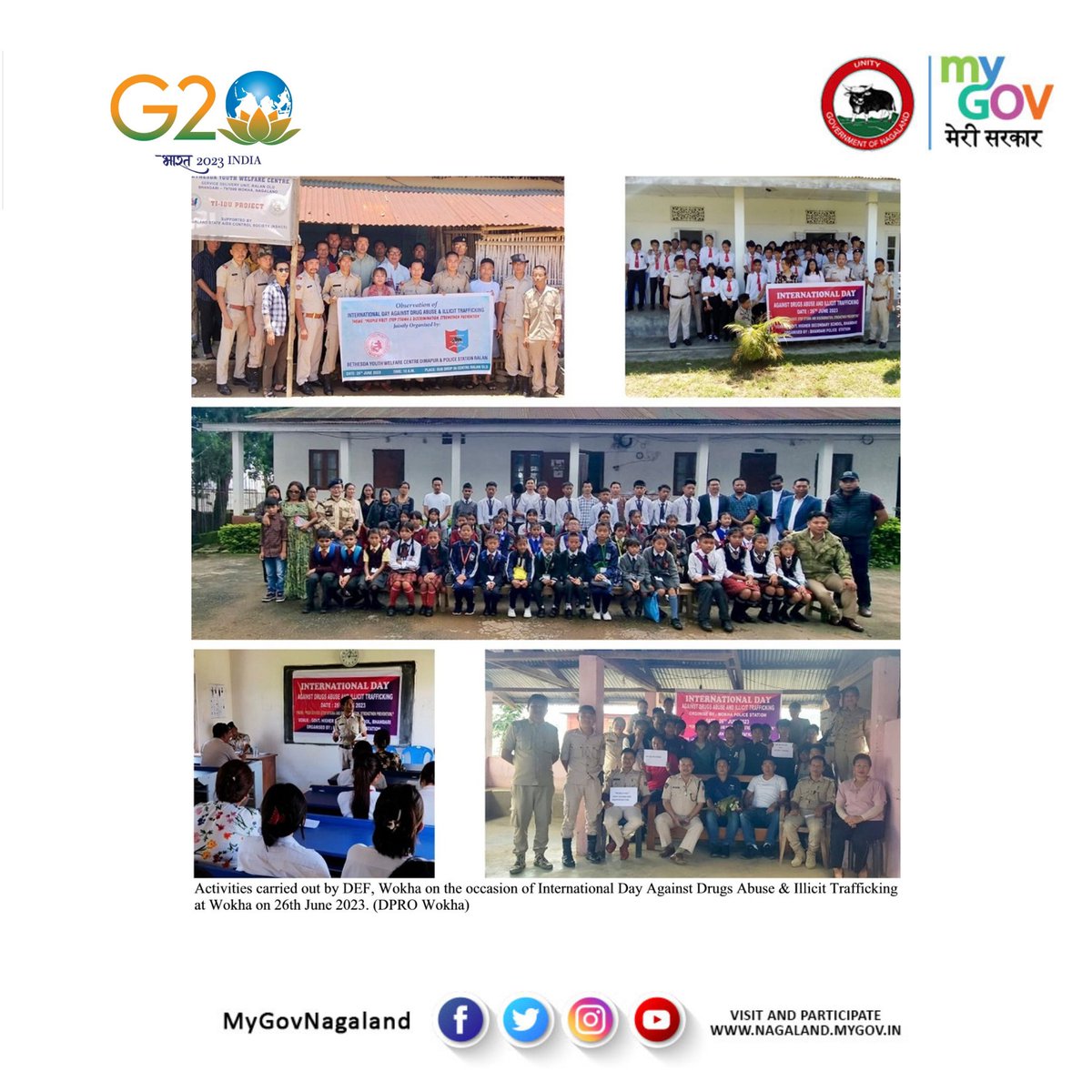 Marking the International Day Against Drugs Abuse and Illicit Trafficking, DEF, Wokha organized a drawing competition under the theme “People First: Stop Stigma and Discrimination, Strengthen Prevention” at SP Office, Wokha on 26th June 2023.
<a href="/PWokha/">S.P Office DEF Wokha (official)</a>
<a href="/dipr_nagaland/">DIPR Nagaland</a>