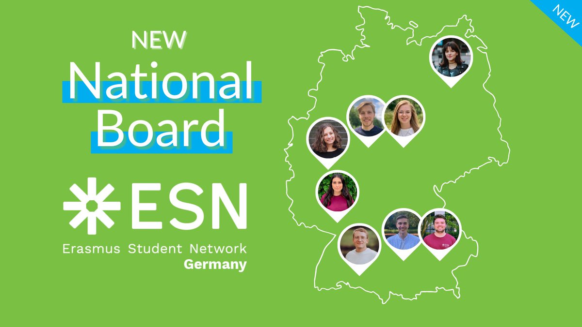 At the last National Assembly ESN Germany elected a new National Board!

The team is highly motivated and can hardly wait to take up the 2023/24 mandate on the first of July. Together we will work to strengthen the future of ESN Germany and the network 💪💚