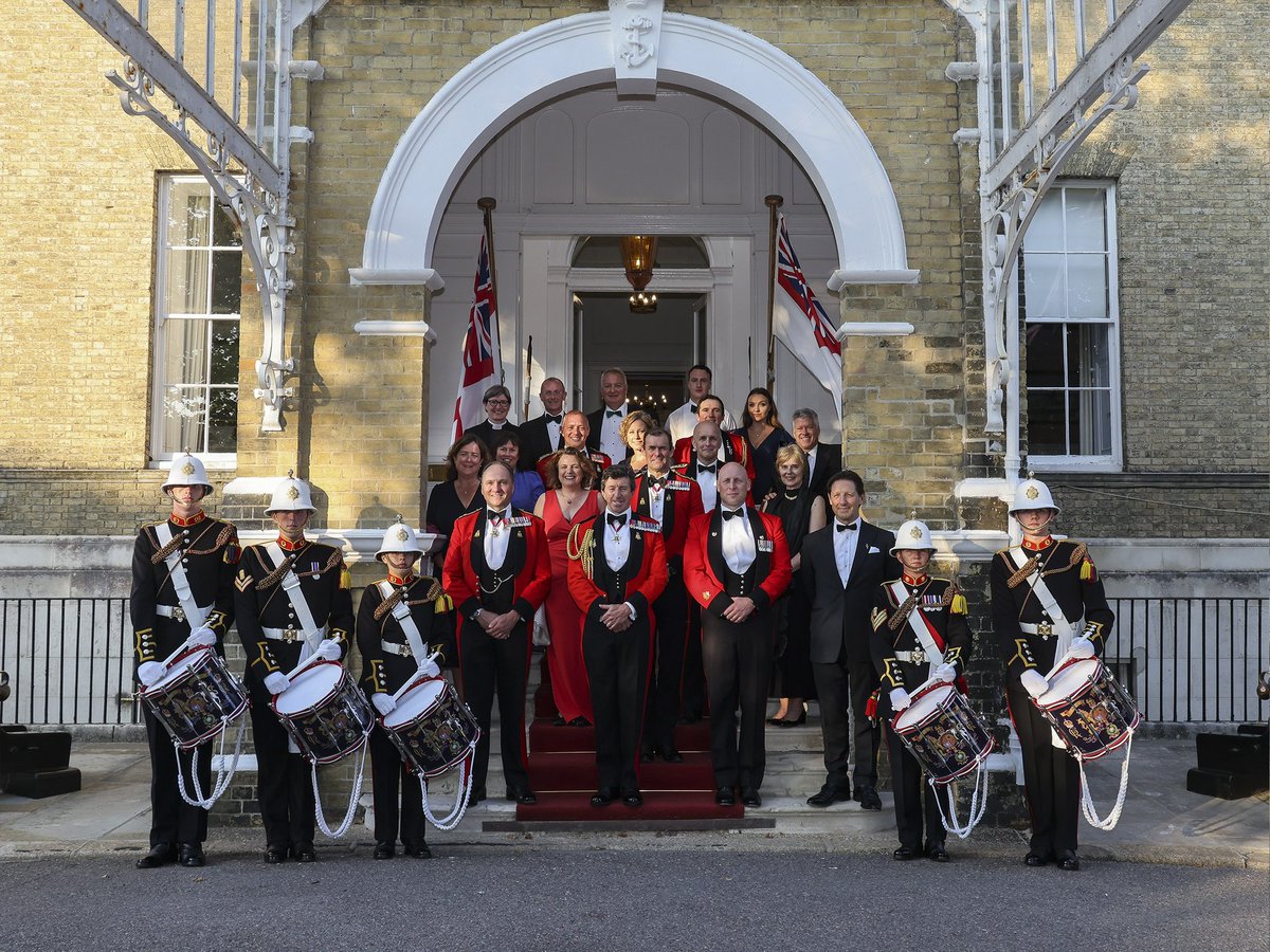 Our Corps of Drums recently performed their first mess beatings at Admiralty House, Portsmouth. A critical audience including the Commandant General Royal Marines were suitably impressed-not bad for 6-months training. BZ Stix @RMBandService @HMNBPortsmouth