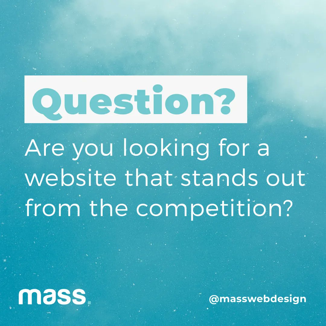 mass_webdesign's tweet photo. Are you looking for a website that stands out from the competition? At Mass Web Design we create bespoke websites, contact us today!

#webdesign #website #design #graphicdesign #webdevelopment #marketing #webdesigner #digitalmarketing #seo #branding #websitedesign #webdeveloper https://t.co/wSsCkEz1Ww