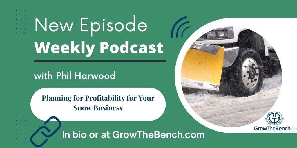 Check out our blog and podcast this week, where Phil discusses how to ensure your profitability in the snow industry! Link in our bio.