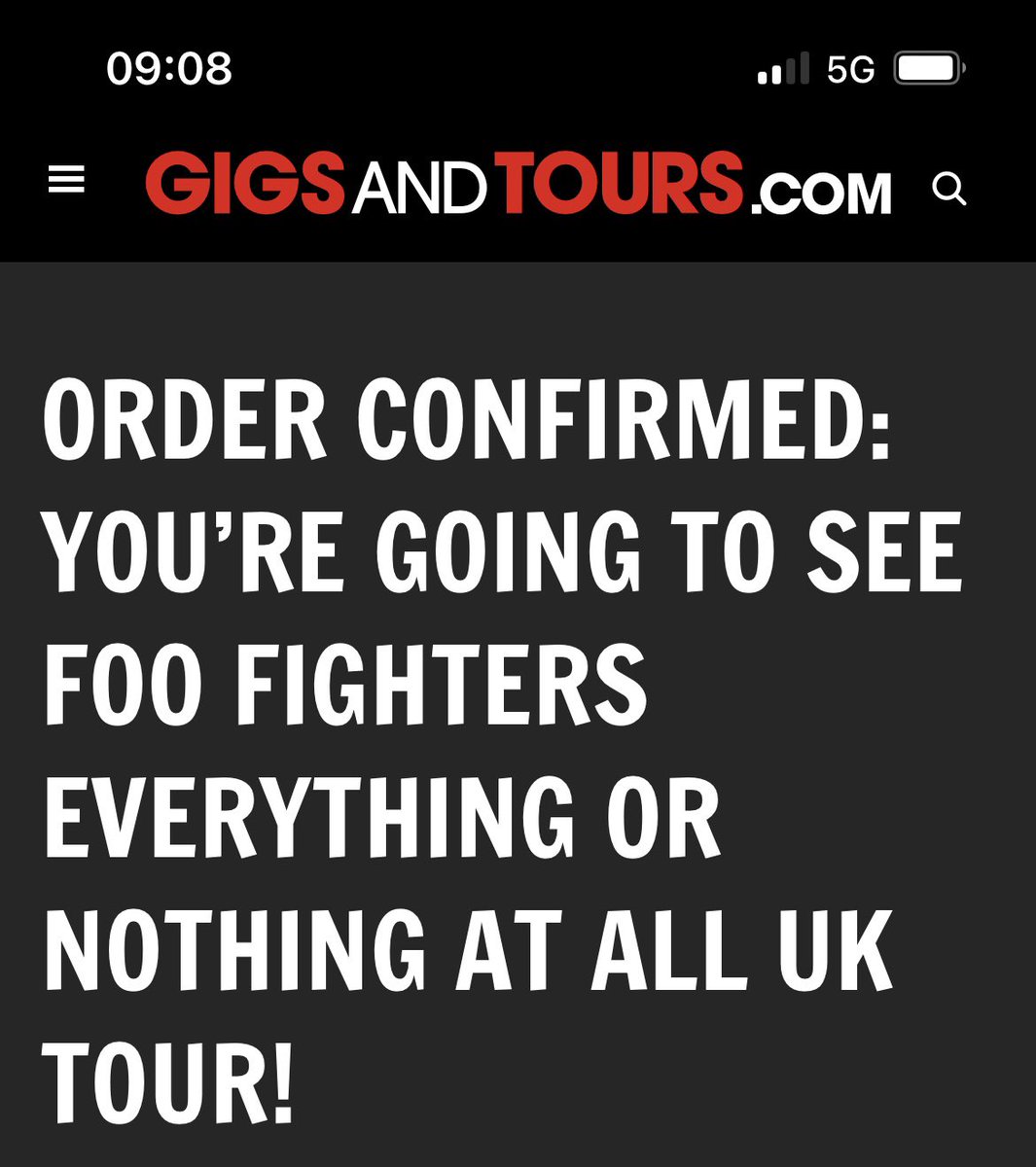Foo Fighters 2024 tour! I’m so excited for this 🙌🏻🎶🤘🏻❤️🎸🖤 <a href="/foofighters/">Foo Fighters</a> #foofighters #foos #gig