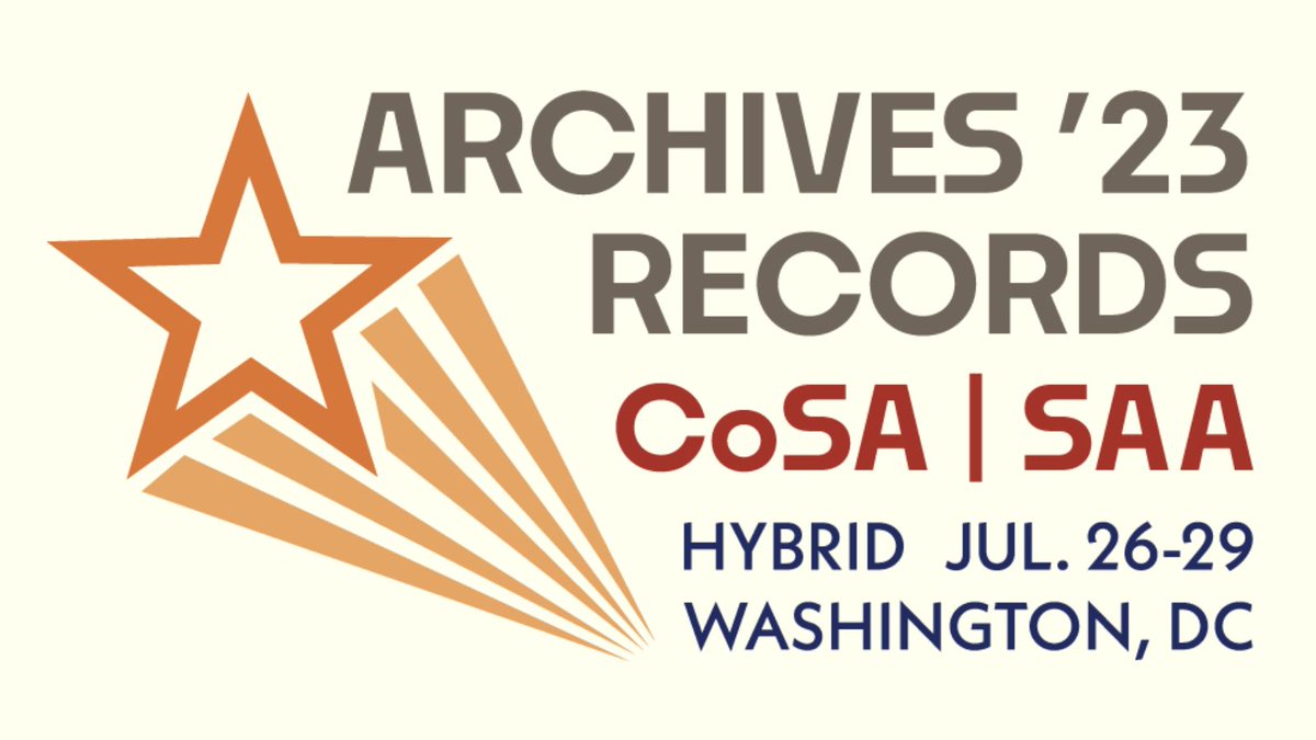 Don't forget to reserve your booth in the Expo Hall at the Joint Annual Meeting this summer! Connect with the year's largest archives, records, and information professionals audience at #SAA23. ow.ly/EplK50OJkyB