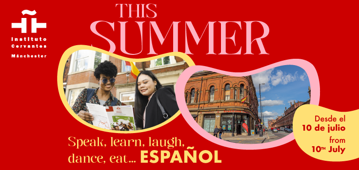 ICManchester's tweet photo. Want to learn #Spanish? Get ready for your next trip to #Spain with 10% off classes starting 10 July at our FREE Summer Open Day Sat July 1 from 11:30am - plus food, wine, music, dance and more. Find us on Deansgate #Manchester.
#thingstodoinmanchester
https://t.co/ybGx4JxkkR https://t.co/HnSkgzVVca