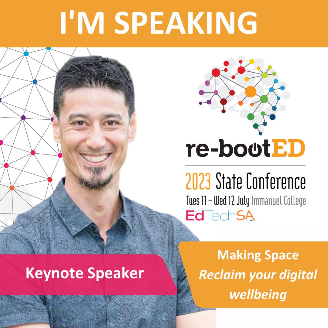 EdTechSA's tweet image. Join us #edtechsa #edtech #tech #teaching #digitalwellbeing #rebooted