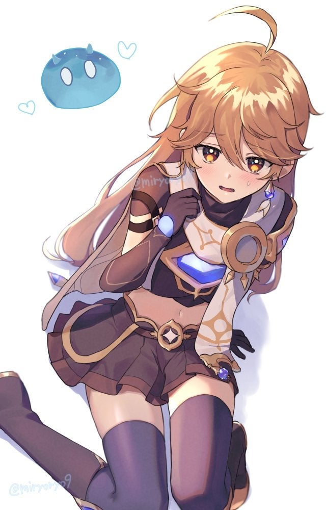 Oh my~

It seems it shall be a recurring dilemma. Aryan boldly challenging the Sword Saint, only for her to defeat, capture and perhaps spoil him a little.

Though he's just so CUTE! How could she refuse?