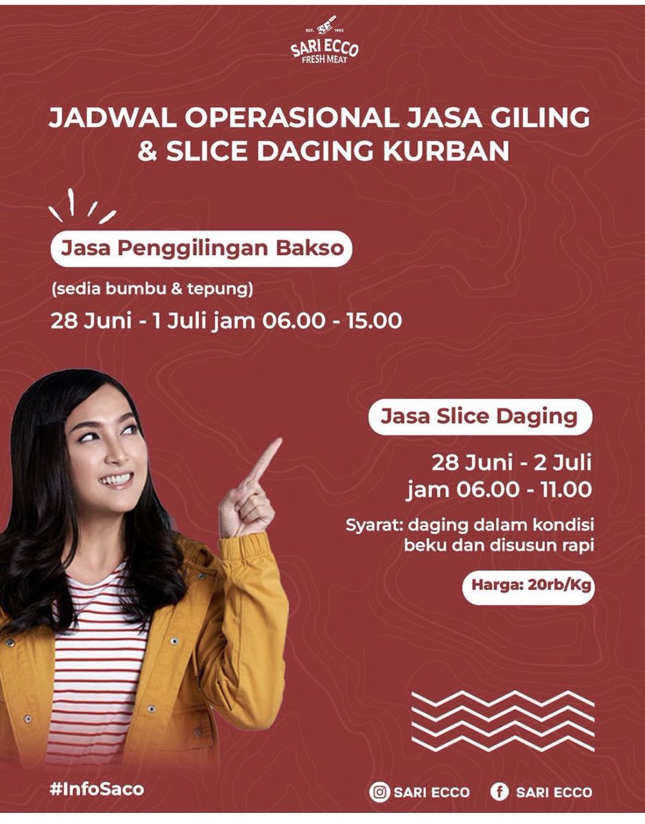 javafoodie_'s tweet photo. Buat yg bingung daging kurbannya mau dbuat apa. Ini bisa masukin ke Sari Ecco buat dbuat bakso sama dibuat slice.

Slice dibekuin dulu ya. Kalau yg bakso aku rekomendasiin banget krena di sini emang terkenal baksonya enak-enak!

Lokasi: Sari Ecco, seberang Pasar Concat https://t.co/pZb1BszNOE